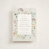 "Gentle Wildflower" - Baby Shower Invitations in Meadow by Petra Kern - Front