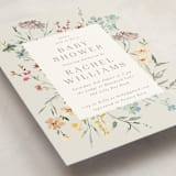 "Gentle Wildflower" - Baby Shower Invitations in Meadow by Petra Kern - Detail