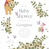 "Disney's Winnie the Pooh In Bloom" - Baby Shower Invitations in Spring by Townsend Majors - Detail
