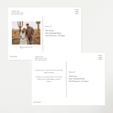 "Oval Forest" - Baby Shower Invitations in Sand by Hannah Williams - Back of Card Options