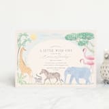 "Africa" - Baby Shower Invitations in Sky Blue by Sabrin Deirani - Front
