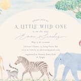 "Africa" - Baby Shower Invitations in Sky Blue by Sabrin Deirani - Detail
