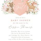 "Banner announcement" - Baby Shower Invitations in Petal by Jennifer Wick - Detail