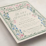 "Book Cover" - Baby Shower Invitations in Evergreen by Petra Kern - Detail