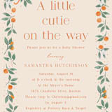 "Cutie Frame" - Baby Shower Invitations in Cream by frau brandt - Detail