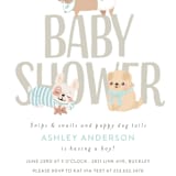 "Puppy" - Baby Shower Invitations in Little Boy Blue by Itsy Belle Studio - Detail