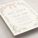 "Dainty Garden" - Baby Shower Invitations in Blush by Paper Raven Co. - Detail