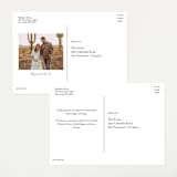 "Baby Shower Wreath" - Baby Shower Invitations in Celeste by Melinda Denison - Back of Card Options