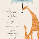 "Take Shelter" - Baby Shower Invitations in Powder by Gwen Bedat - Detail