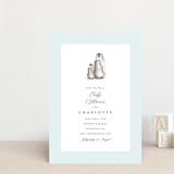 "Penguins" - Baby Shower Invitations in Ice by Teju Reval - Front