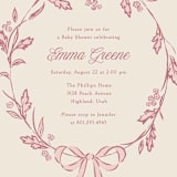 "Winnie" - Baby Shower Invitations in Rose by Robert and Stella - Detail