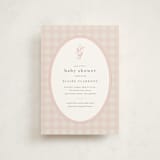 "Delicate Bloom" - Baby Shower Invitations in Ballet Slipper by Jessica Williams - Front