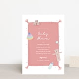 "Baby Blanket" - Baby Shower Invitations in Rosy Cheeks by Carolyn MacLaren - Front