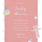 "Baby Blanket" - Baby Shower Invitations in Rosy Cheeks by Carolyn MacLaren - Detail