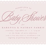 "Sweet scallop" - Baby Shower Invitations in Ballerina by Lea Delaveris - Detail
