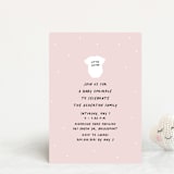 "Little Sibling" - Baby Shower Invitations in Cotton Candy by Lea Delaveris - Front