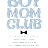 "Boy Mom" - Baby Shower Invitations in Sky by Angela Garrick - Detail