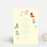 "Butterfly Florals" - Baby Shower Invitations in Daffodil by Baumbirdy - Front