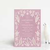 "Friendly Flowers" - Baby Shower Invitations in Blush by Ani Somi - Front