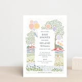 "Patio Party" - Baby Shower Invitations in Watermelon by Paper Sun Studio - Front