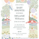 "Patio Party" - Baby Shower Invitations in Watermelon by Paper Sun Studio - Detail