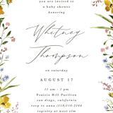 "Briar" - Baby Shower Invitations in Sunshine by Kate Ahn - Detail