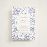 "Dreamy Toile" - Baby Shower Invitations in Blueberry by Teju Reval - Front