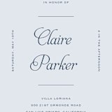 "Modernne" - Baby Shower Invitations in Powder by Carolyn MacLaren - Detail