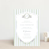 "Vintage Whimsy" - Baby Shower Invitations in Bluebell by Corinne Malesic - Front