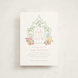 "Petite greenhouse" - Baby Shower Invitations in Strawberry by Jennifer Wick - Front