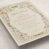 "Vintage Butterfly" - Baby Shower Invitations in Moss by Joanna Griffin - Detail