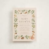 "Forest Baby Shower" - Baby Shower Invitations in Sand by frau brandt - Front