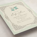 "Little Welcome" - Baby Shower Invitations in Seafoam by Jackie Crawford - Detail