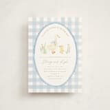 "Vintage goose" - Baby Shower Invitations in Sky by Creo Study - Front