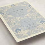"Pastel Baby  Blooms" - Baby Shower Invitations in Bluebird by Peony Rose Design - Detail