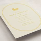 "Simple Duck" - Baby Shower Invitations in Banana by Brianne Larsen - Detail