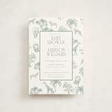 "Safari" - Baby Shower Invitations in Palm by Jenna Holcomb - Front