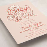 "Cute Country BBQ" - Baby Shower Invitations in Cherry Pie by Jessie Steury - Detail