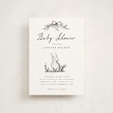 "Story time" - Baby Shower Invitations in Graphite by Maja Cunningham - Front