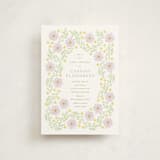 "Blooming Baby Frame" - Baby Shower Invitations in Daisy by Baumbirdy - Front