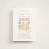 "French Style" - Baby Shower Invitations in Melon by frau brandt - Front