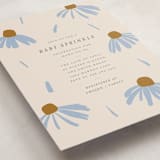 "Flower Sprinkle" - Baby Shower Invitations in Sky by Aviva Atri - Detail