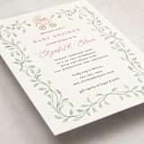 "graceful" - Baby Shower Invitations in Peony by Sarah Knight - Detail