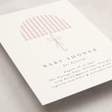 "Bow Brolly" - Baby Shower Invitations in Rose by Angela Thompson - Detail