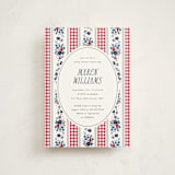 "Pattern Mix" - Baby Shower Invitations in Tomato by Emily Sabol Goss - Front