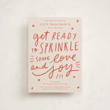 "Sprinkle Love And Joy" - Baby Shower Invitations in Sorbet by Abbigail Lim - Front