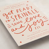 "Sprinkle Love And Joy" - Baby Shower Invitations in Sorbet by Abbigail Lim - Detail