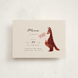 "Kangaroo Pop" - Baby Shower Invitations in Cream by Gwen Bedat - Front