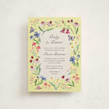 "Blooming Garden" - Baby Shower Invitations in Citrus by Pati Cascino - Front