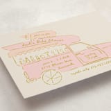 "Milk Truck" - Baby Shower Invitations in Blush by Gwen Bedat - Detail